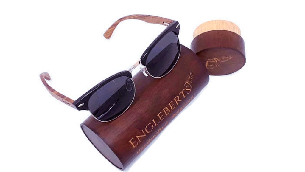 Stylin' Merchant: Polarized Real Walnut Wood Sunglasses - Oversized, Aviators, Round, Retro