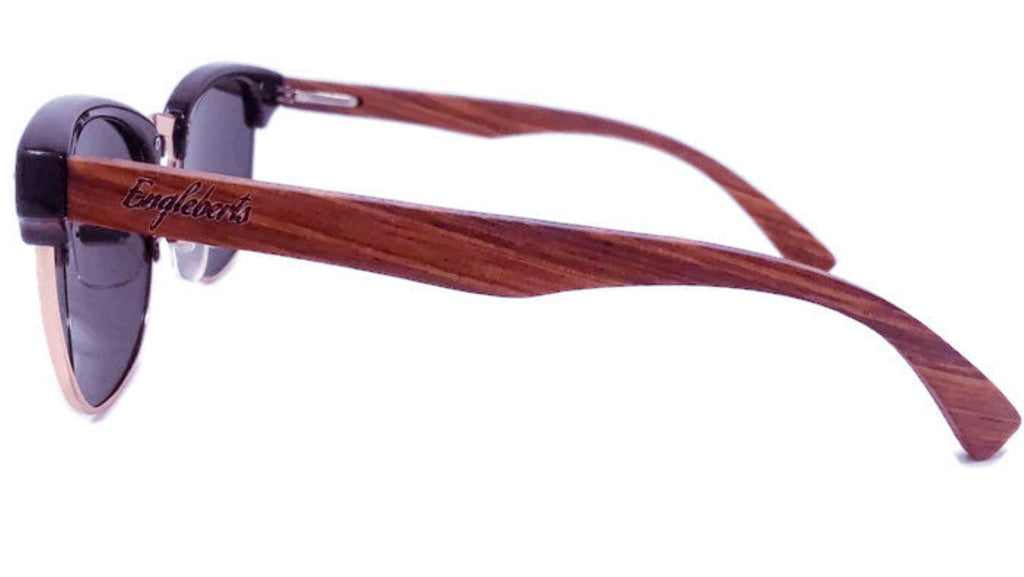 Stylin' Merchant: Polarized Real Walnut Wood Sunglasses - Oversized, Aviators, Round, Retro