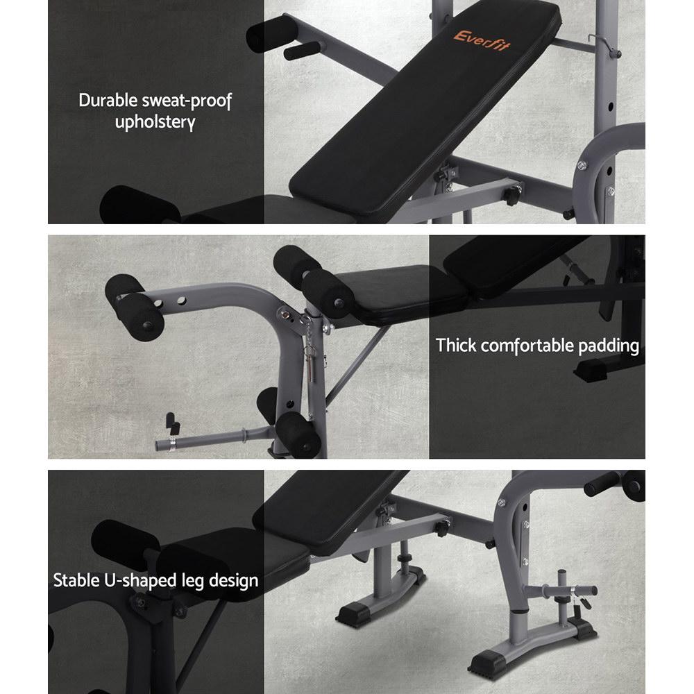 Stylin' Merchant Everfit 8-In-1 Adjustable Weight Bench for Gym Gear