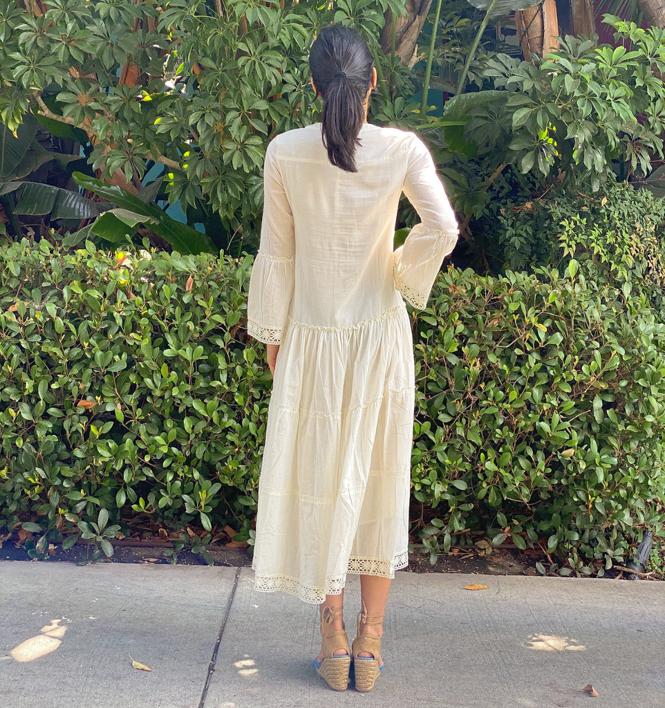 Stylin' Merchant MIKA MAXI DRESS - NATURAL for Tops, Dresses, and Accessories - Versatile and Elegant