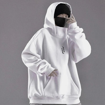 clothes harajuku hiphop streetwear fleece hooded oversize sweatshirt