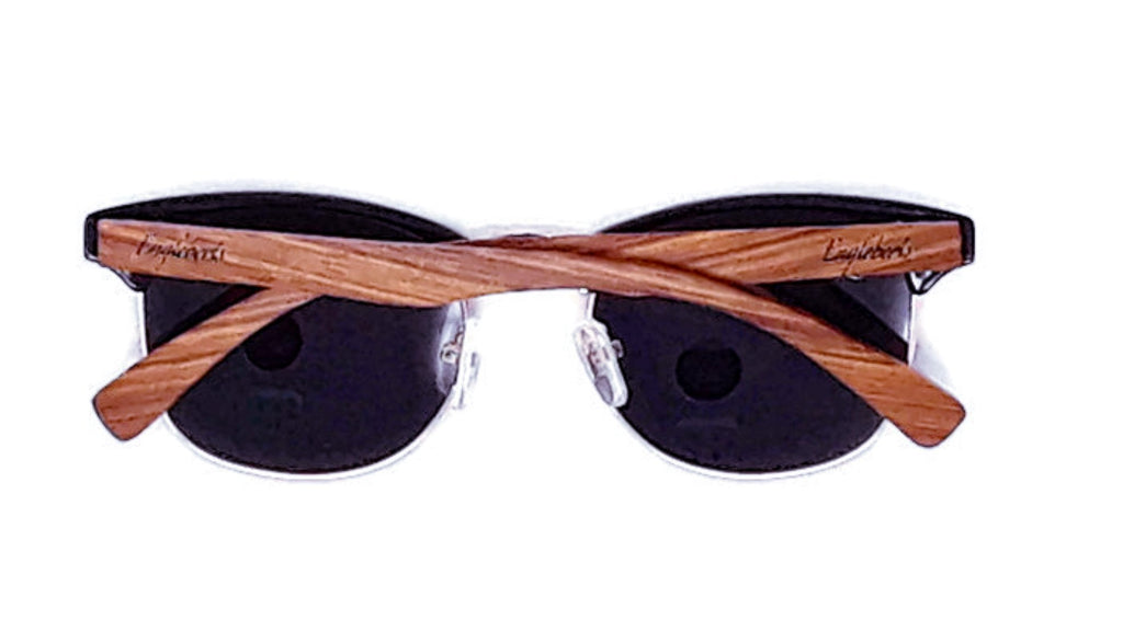 Stylin' Merchant: Polarized Real Walnut Wood Sunglasses - Oversized, Aviators, Round, Retro