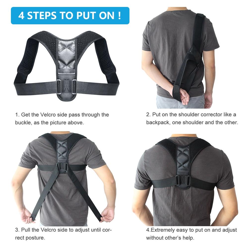 Stylin' Merchant Adjustable Back Posture Corrector for Running, Gym gear, Workout clothes, Yoga - Unisex